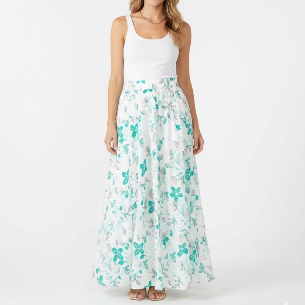 NWT Dorothee Schumacher Bold Flowers Skirt Maxi Flowy Summer Sz 4 US 10